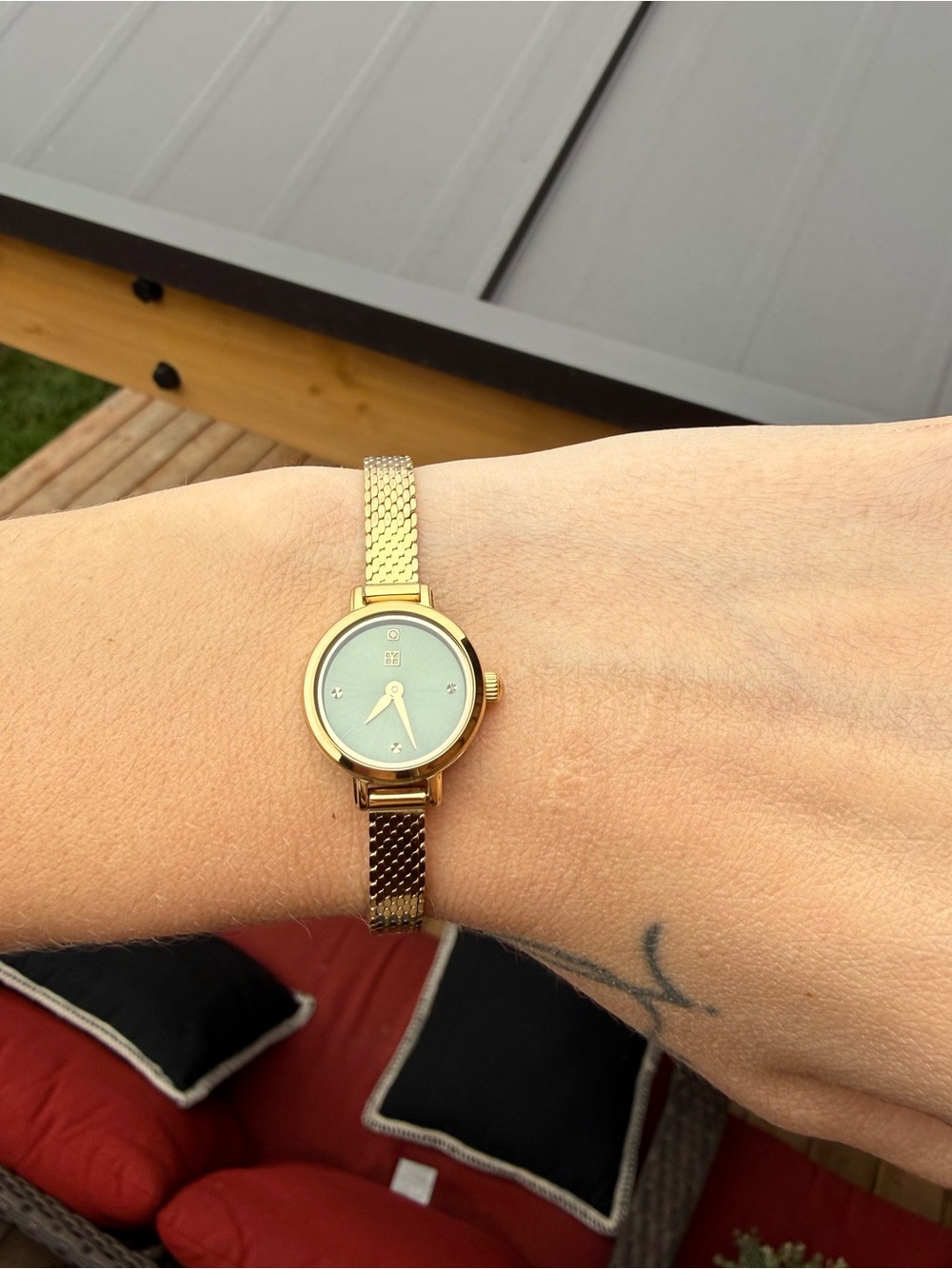Michael Hill Green and Gold watch